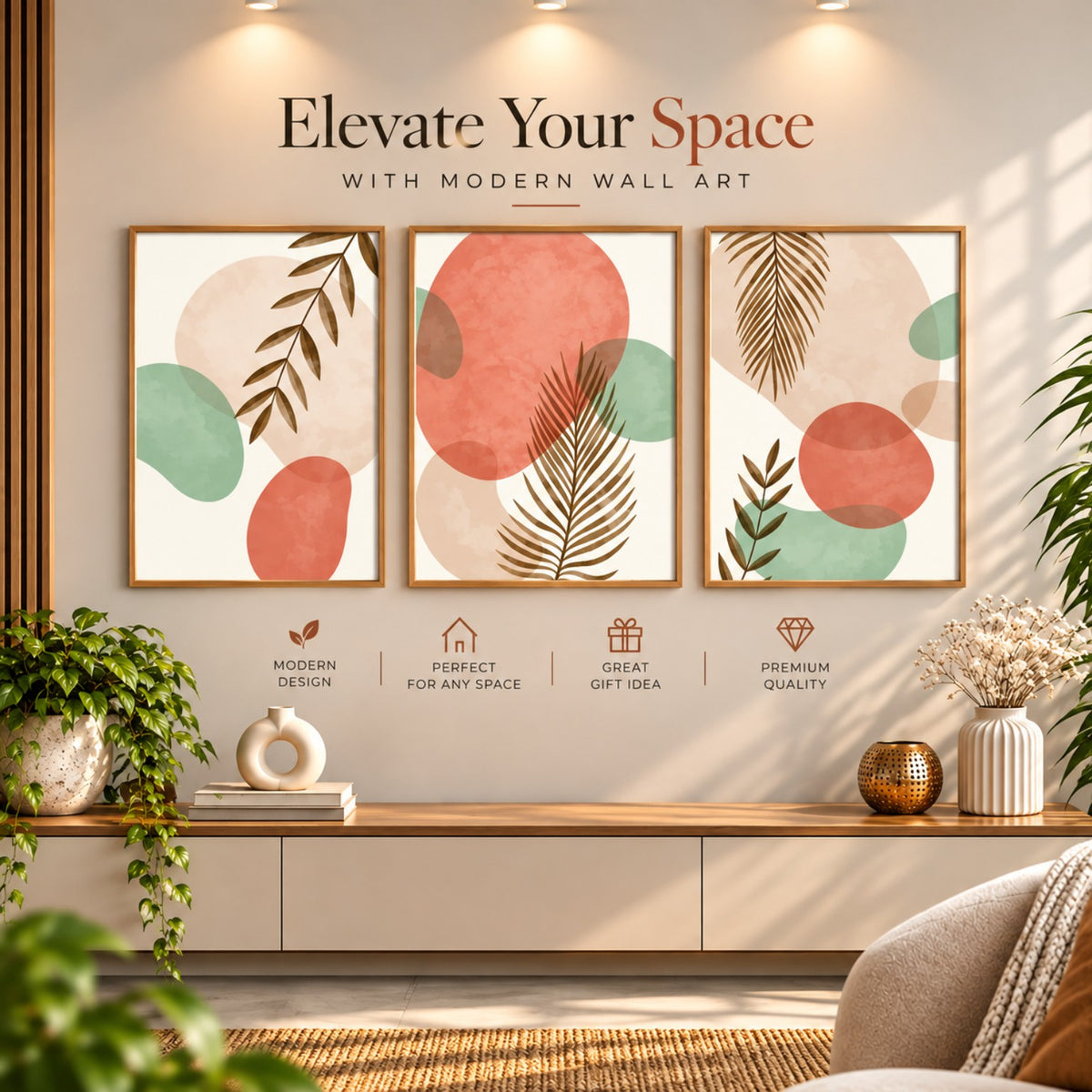 Botanical Harmony wall art lifestyle