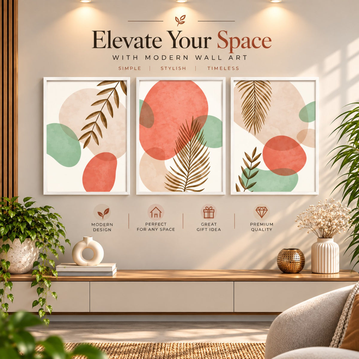 Botanical Harmony living room decor