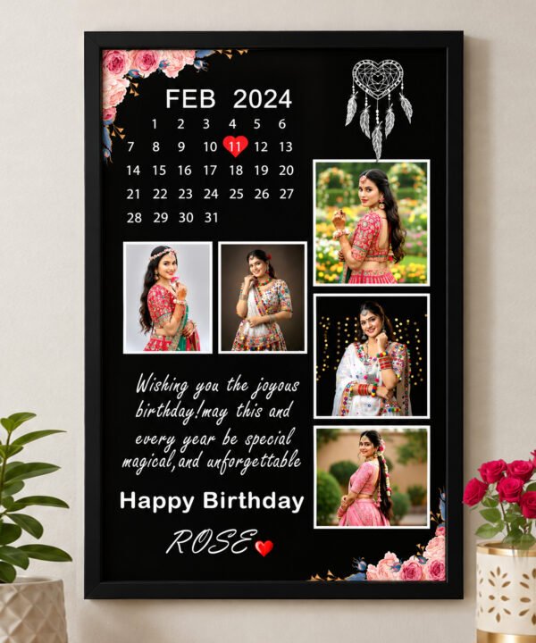 Personalized Photo Collage Frame | Birthday, Anniversary, Wedding, Friendship & Family Gift