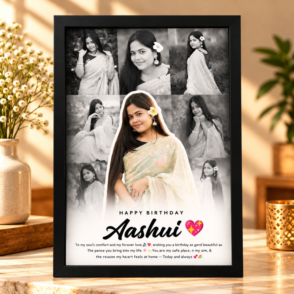 Personalized Birthday Memory Collage Frame