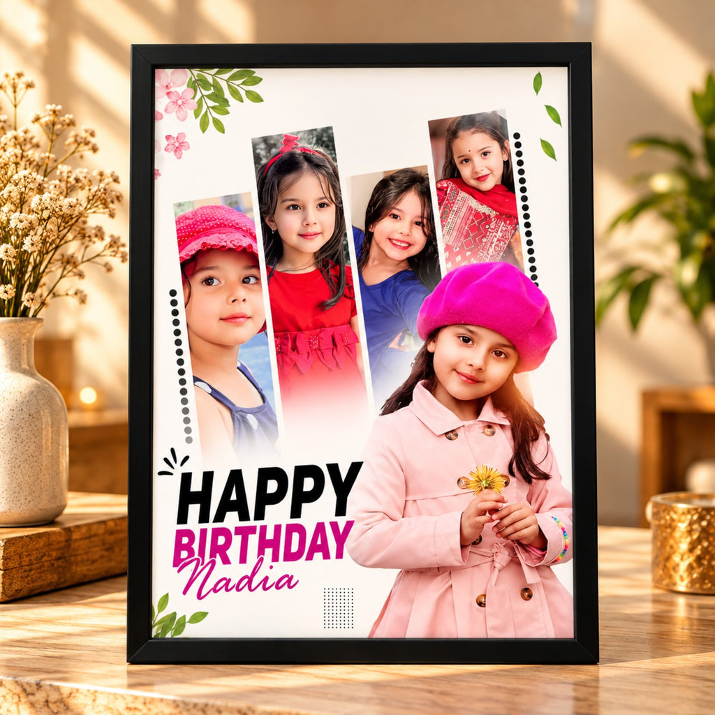 Kids Birthday Photo Frame – Sweet Memories