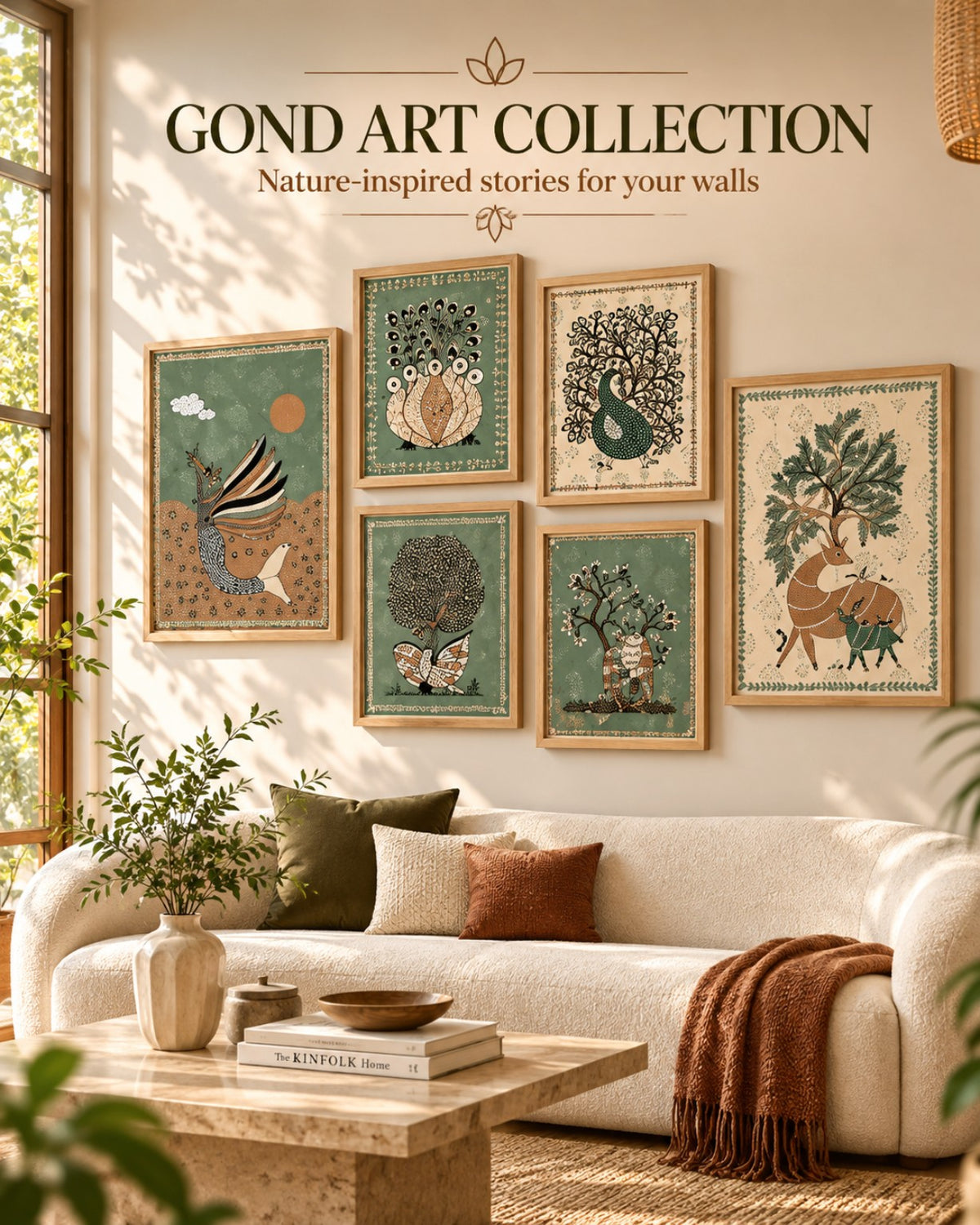 Wildwood Tales – Gond Art Frame Set