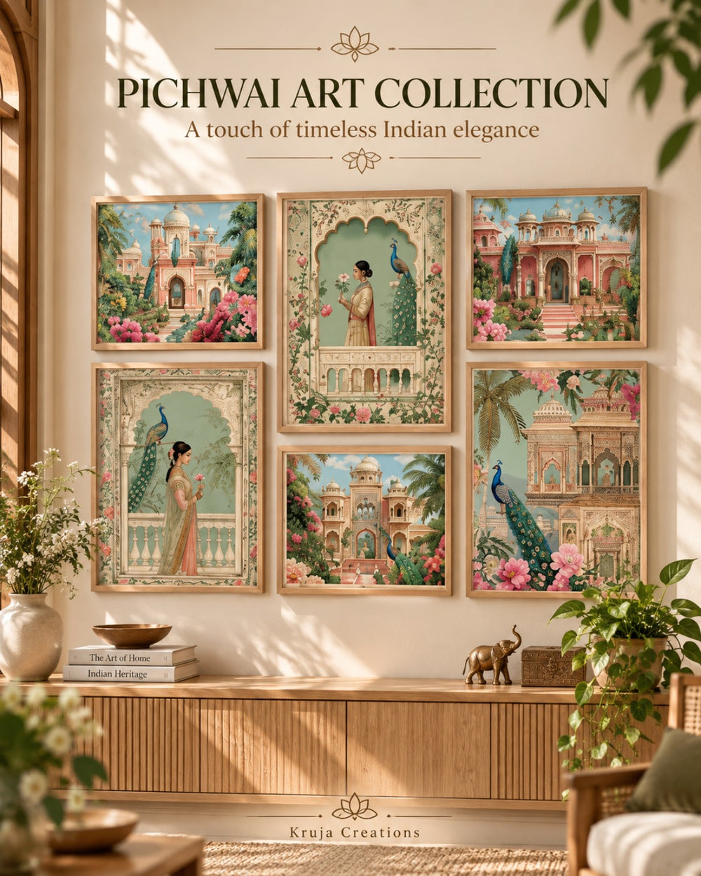 Pichwai Palace – Pichwai Art Frame Set