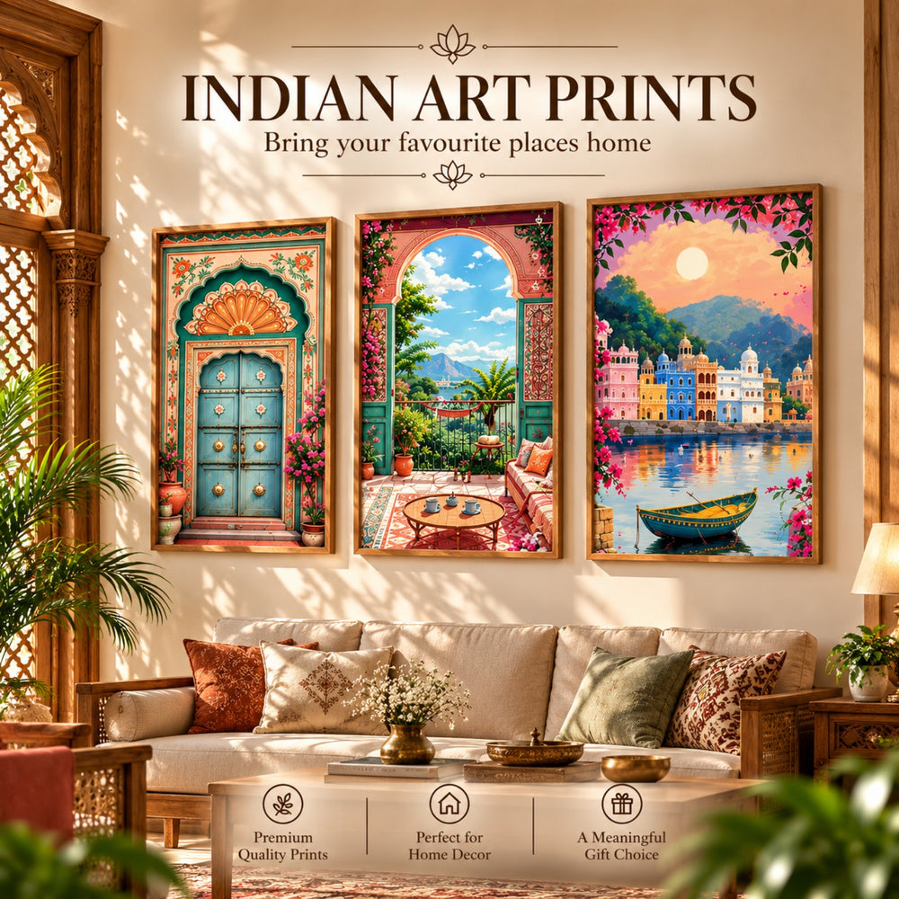 Colourful India – Indian Art Prints Frame Set