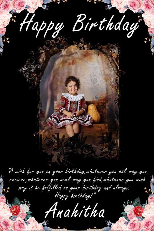 Happy Birthday Photo Frame