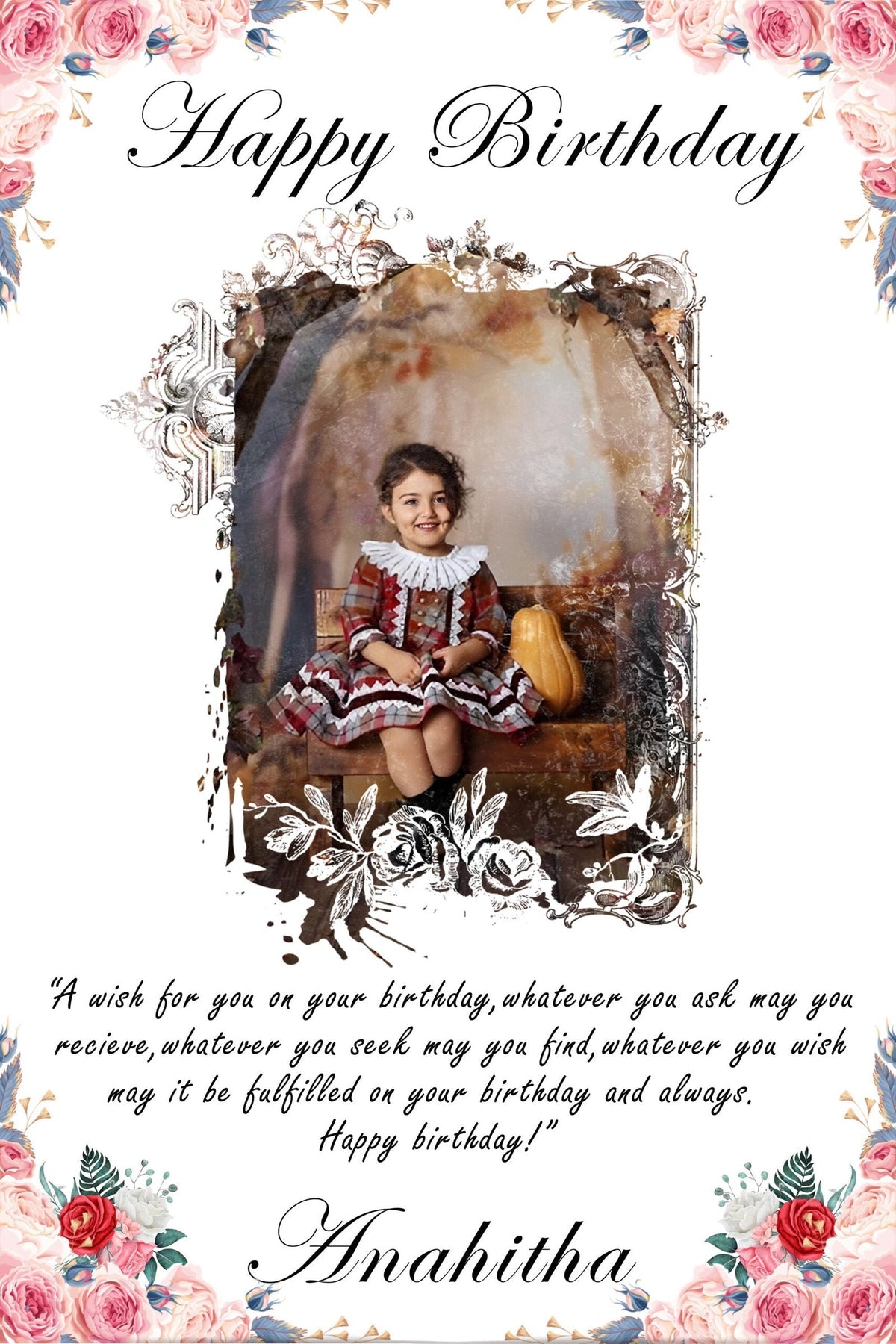Happy Birthday Photo Frame